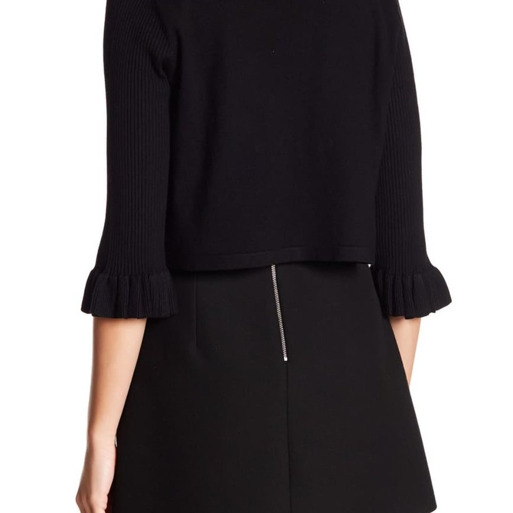 Premise Studio Ruffle Sleeve Knit Cardigan - Picture 2 of 6